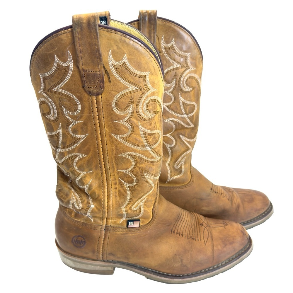 Double H Men's Dylan 12" Soft Toe USA Made Western Work Boot - DH1552 Size 9 - Picture 5 of 14